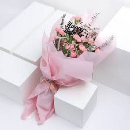 Pink Birthday Bouquet | Chocolate